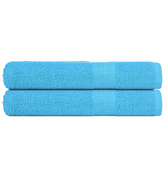 Serviettes de sauna 2pcs turquoise 80x200cm 360 g/m² 100% coton | Mobilier & Déco