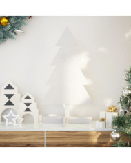 Arbre de Noël en bois pour décoration blanc 80 cm pin massif | Mobilier & Déco