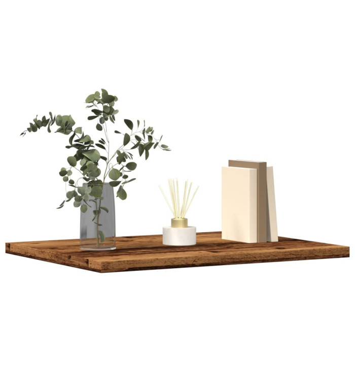Panneaux de bibliothèque 4 pcs vieux bois 40x30x1,5 cm | Mobilier & Déco