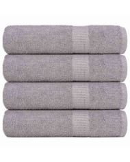 Essuie-mains 4 pcs gris 50x100 cm 360 g/m² 100% coton | Mobilier & Déco