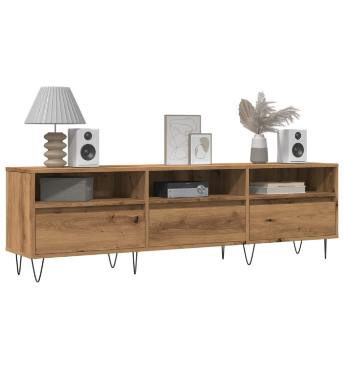 Meuble TV vieux bois 150x30x44,5 cm bois d'ingénierie | Mobilier & Déco