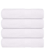 Serviettes de bain 4 pcs blanc 100x150 cm 360 g/m² 100% coton | Mobilier & Déco