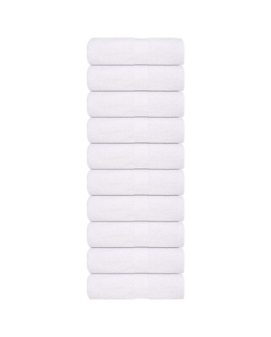 Serviettes d'invité 10 pcs blanc 30x50 cm 360 g/m² 100% coton | Mobilier & Déco