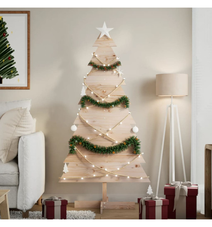 Arbre de Noël en bois pour décoration 150 cm bois massif de pin | Mobilier & Déco
