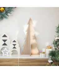 Arbre de Noël en bois pour décoration 59,5cm bois massif de pin | Mobilier & Déco