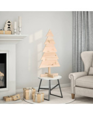 Arbre de Noël en bois pour décoration 100 cm bois massif de pin | Mobilier & Déco