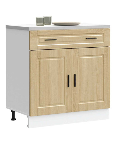 Armoire de cuisine Porto chêne sonoma bois d'ingénierie | Mobilier & Déco