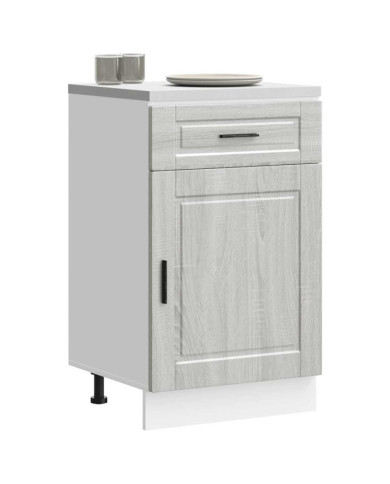 Armoire de cuisine Porto sonoma gris bois d'ingénierie | Mobilier & Déco