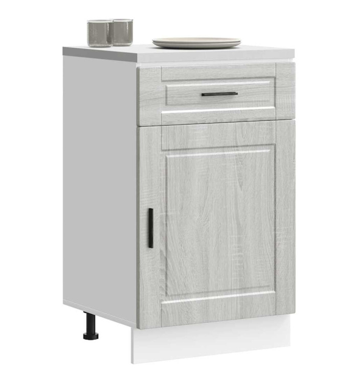Armoire de cuisine Porto sonoma gris bois d'ingénierie | Mobilier & Déco