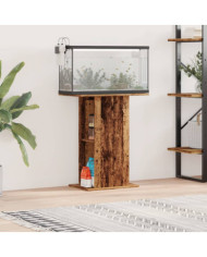 Support d'aquarium vieux bois 36x60,5x72,5 cm bois d'ingénierie | Mobilier & Déco