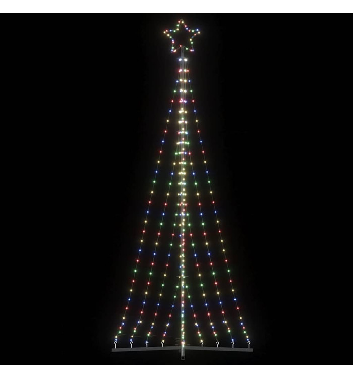 Sapin de Noël à LED 447 LED colorées 249 cm | Mobilier & Déco