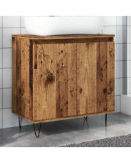 Armoire de salle de bain vieux bois 58x33x60 cm bois ingénierie | Mobilier & Déco