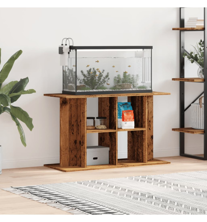 Support pour aquarium vieux bois 100x40x60 cm bois d'ingénierie | Mobilier & Déco
