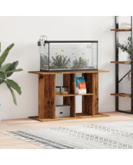 Support pour aquarium vieux bois 100x40x60 cm bois d'ingénierie | Mobilier & Déco