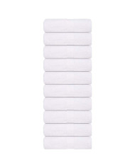 Gants de toilette 10 pcs blanc 15x21 cm 360 g/m² 100% coton | Mobilier & Déco