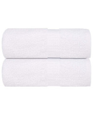 Serviettes d'invité 2 pcs blanc 30x50 cm 360 g/m² 100% coton | Mobilier & Déco