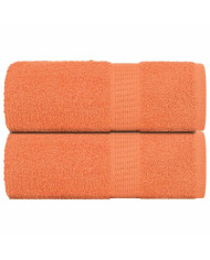 Serviettes d'invité 2 pcs orange 30x50 cm 360 g/m² 100% coton | Mobilier & Déco