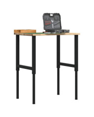Établi 80x60x(71,5-98) cm bois de chêne massif | Mobilier & Déco