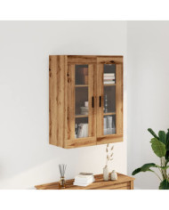 Armoire murale chêne artisanal 69,5x34x90 cm | Mobilier & Déco
