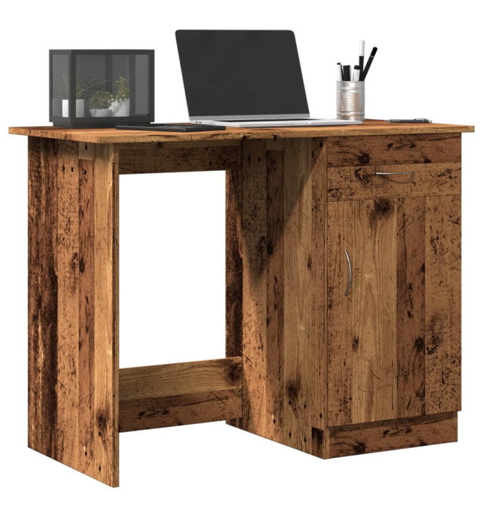 Bureau vieux bois 100x50x76 cm bois d'ingénierie | Mobilier & Déco