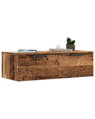 Armoire murale vieux bois 68x30x20 cm bois d'ingénierie | Mobilier & Déco