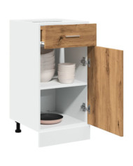 Armoire de plancher à tiroir "Lyon" chêne artisanal | Mobilier & Déco