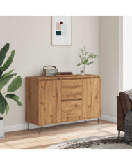 Buffet chêne artisanal 104x35x70 cm bois d'ingénierie | Mobilier & Déco