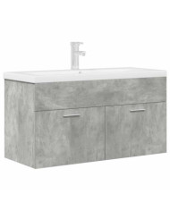 Armoire lavabo de salle de bain avec bassin intégré et robinet | Mobilier & Déco