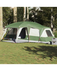Tente familiale avec dôme porche 9 personnes vert imperméable | Mobilier & Déco