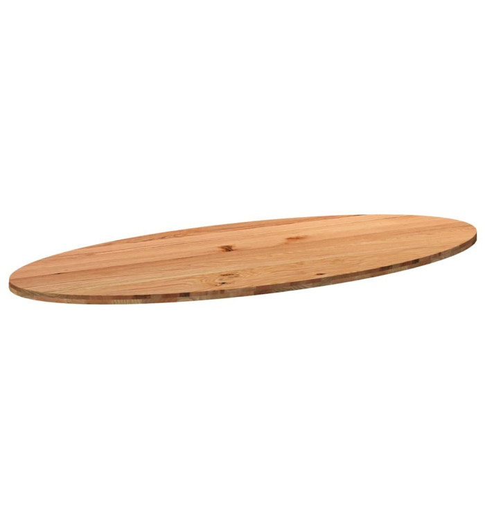 Dessus de table 240x100x4 cm bois de chêne massif ovale | Mobilier & Déco