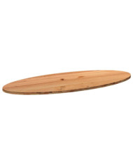 Dessus de table 240x100x4 cm bois de chêne massif ovale | Mobilier & Déco