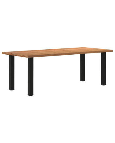 Table à manger et bord naturel bois massif chêne rectangulaire | Mobilier & Déco