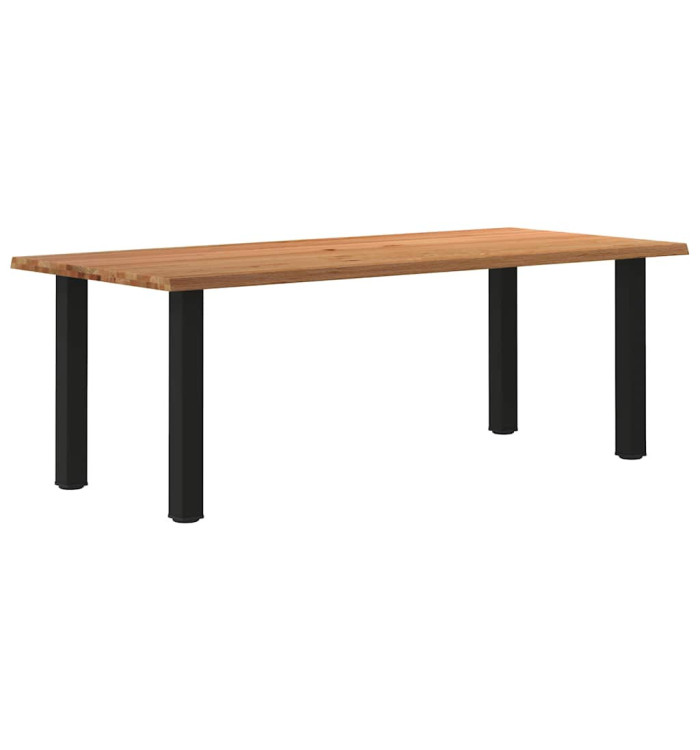 Table à manger et bord naturel bois massif chêne rectangulaire | Mobilier & Déco