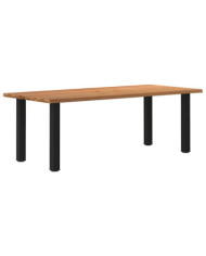 Table à manger et bord naturel bois massif chêne rectangulaire | Mobilier & Déco