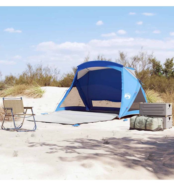 Tente de plage 2 personnes bleu azuré imperméable | Mobilier & Déco