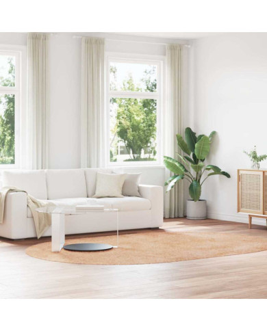 Tapis Shaggy à poils longs NAVARRA beige 300x200 cm polyester | Mobilier & Déco