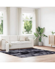 Tapis Shaggy à poils longs NAVARRA gris foncé 240x240 cm | Mobilier & Déco