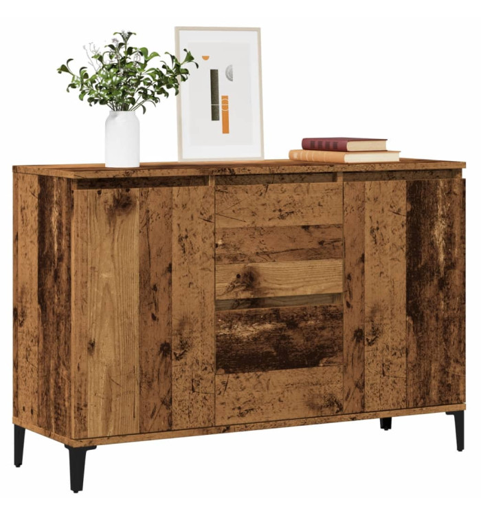 Buffet vieux bois 102x35x70 cm bois d'ingénierie | Mobilier & Déco