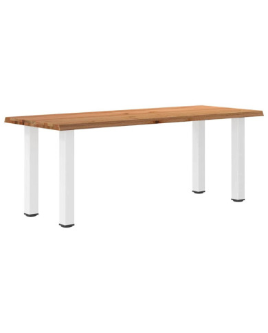 Table à manger et bord naturel bois massif chêne rectangulaire | Mobilier & Déco