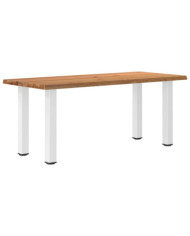 Table à manger et bord naturel bois massif chêne rectangulaire | Mobilier & Déco