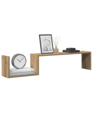 Étagères murales 2 pcs chêne artisanal 100x15x20 cm | Mobilier & Déco