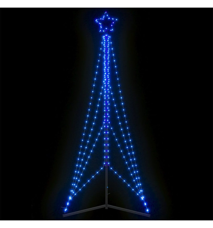 Sapin de Noël à LED 483 LED bleu 240 cm | Mobilier & Déco