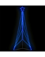 Sapin de Noël à LED 483 LED bleu 240 cm | Mobilier & Déco