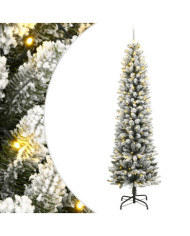 Sapin de Noël artificiel 300 LED et neige floquée 240 cm | Mobilier & Déco