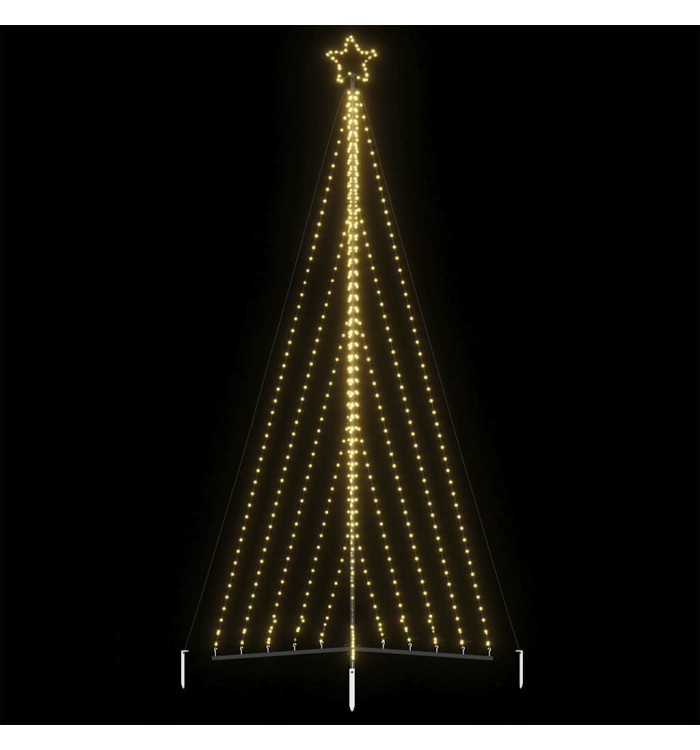 Sapin de Noël à LED 570 LED blanc chaud 399 cm | Mobilier & Déco