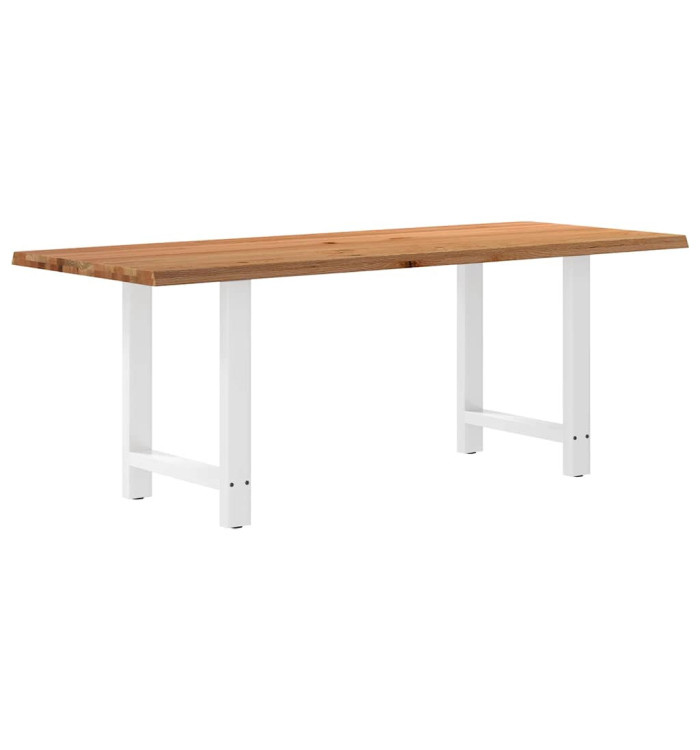 Table à manger et bord naturel bois massif chêne rectangulaire | Mobilier & Déco