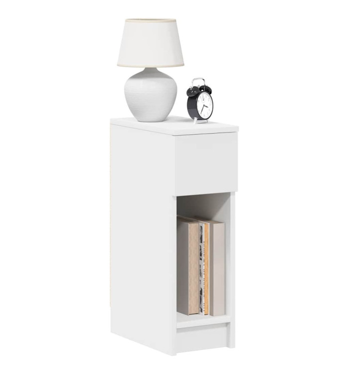 Tables de chevet avec tiroir 2 pcs blanc 20x36x60 cm | Mobilier & Déco