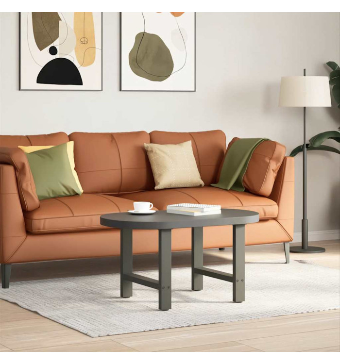Pieds de table basse Anthracite 2 pièces 50 x (42-43) cm Acier | Mobilier & Déco