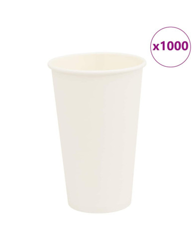 Tasses à café en papier 1000 pcs 16oz 400ml blanc | Mobilier & Déco