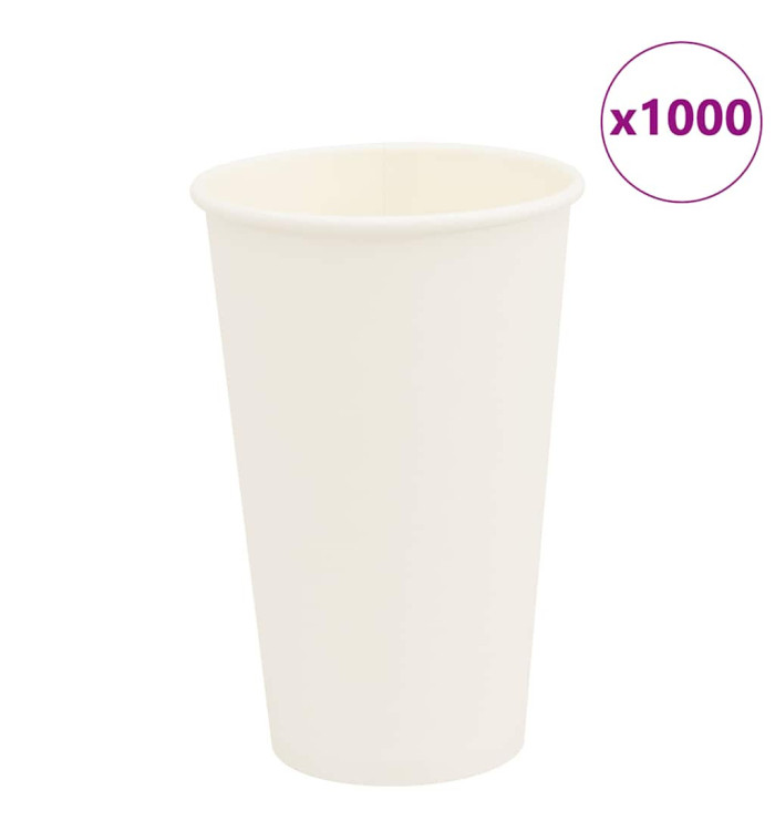 Tasses à café en papier 1000 pcs 16oz 400ml blanc | Mobilier & Déco